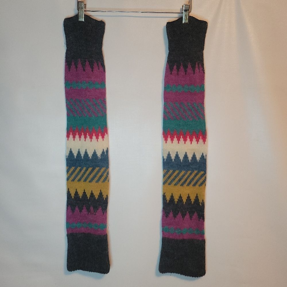 Colorful Knit Leg Warmers